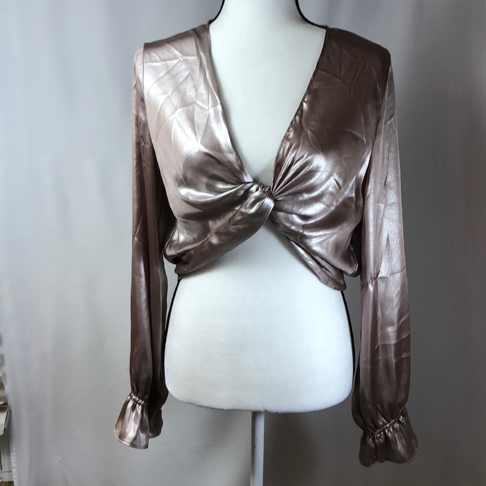 Frock Moon Ryder long sleeve crop top Size Large